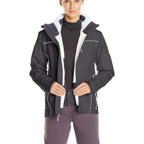 New NuDown Women's Mount Tallac Jacket Asphalt Recco Technology Nutech - Size S